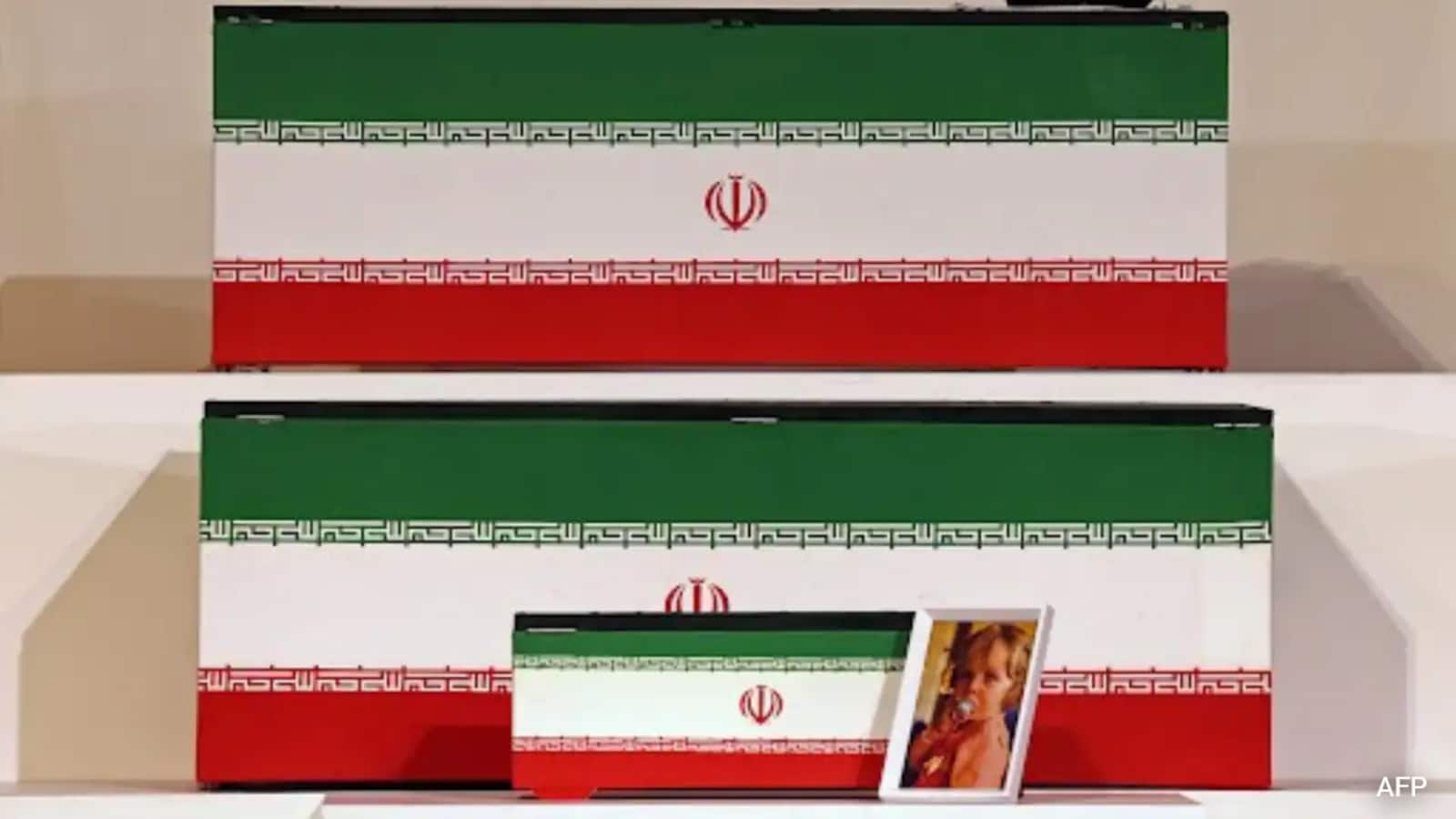 Ali Khamenei's 14-Month-Old Granddaughter's Tiny Coffin, Pic Shown At Funeral