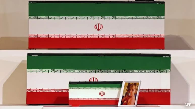 At Ali Khamenei's Funeral, A Small Coffin, Picture Of His 14-Month-Old Granddaughter