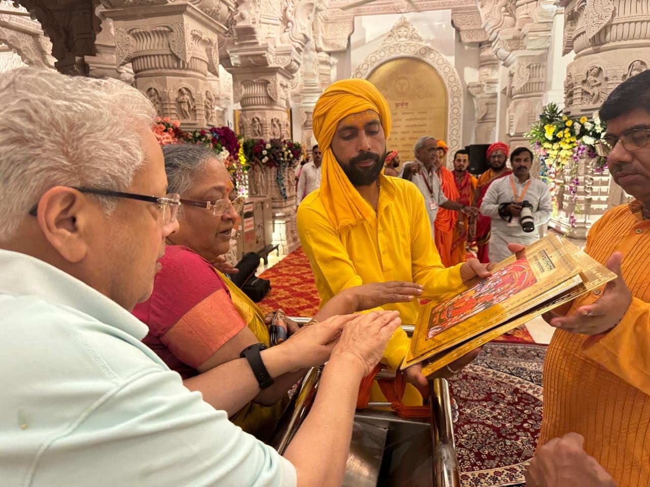Ex Home Secretary says gold-plated Ramcharitmanas gift was later removed from Ram temple display