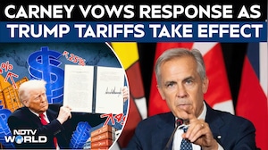 Trump Tariffs | Mark Carney Says Canada Is Ready to Respond As Trump's New Tariffs Go Into Effect