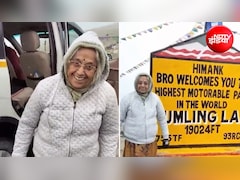 80 की उम्र में महिला का गजब हौसला, दुनिया के सबसे ऊंचे मोटरेबल पास तक किया सफर