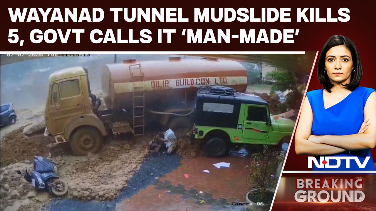 Wayanad Tunnel Mudslide Kills 5, Kerala Calls It A 'Man-Made Tragedy'