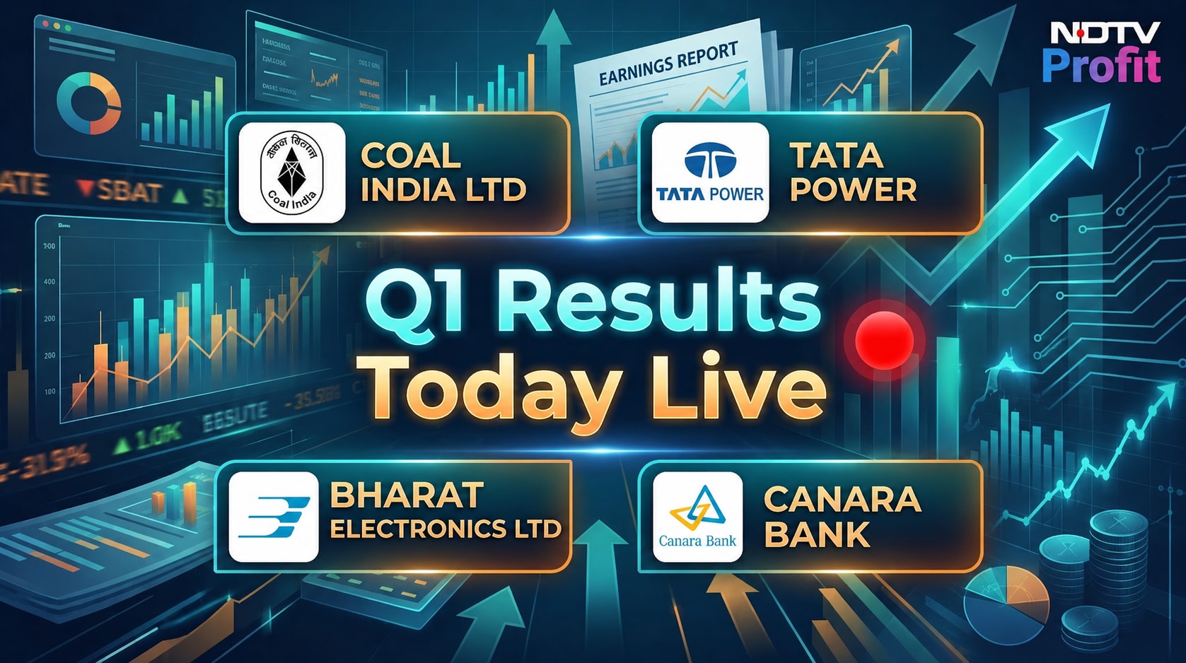 Q1 Results Live: Canara Bank Profit Up 2%, Asset Quality Improves; Coal India In Focus