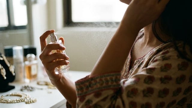 Spraying perfume on your neck can impact the hormones