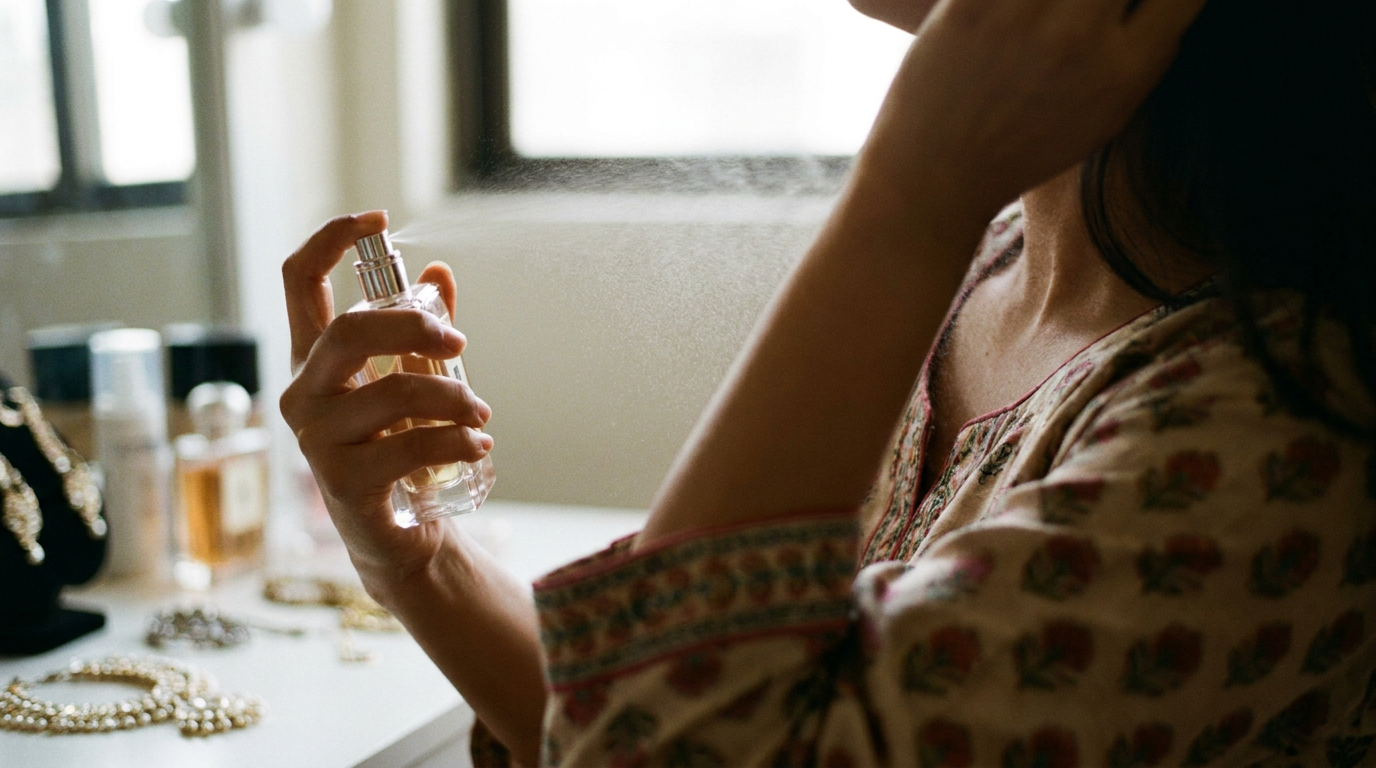 Spraying perfume on your neck can impact the hormones
