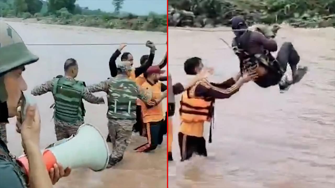 Indian Army's Swift Flood Rescue Saves 11 Stranded Civilians In Rajouri