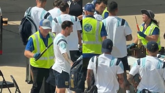 Messi's Teammate Carries Lighter At Airport, Star Reacts As He Gets Caught