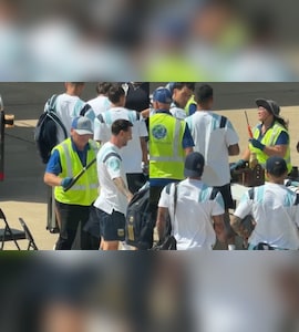 Lionel Messis Teammate Carries Lighter At Airport, Star Reacts As He Gets Caught: Video