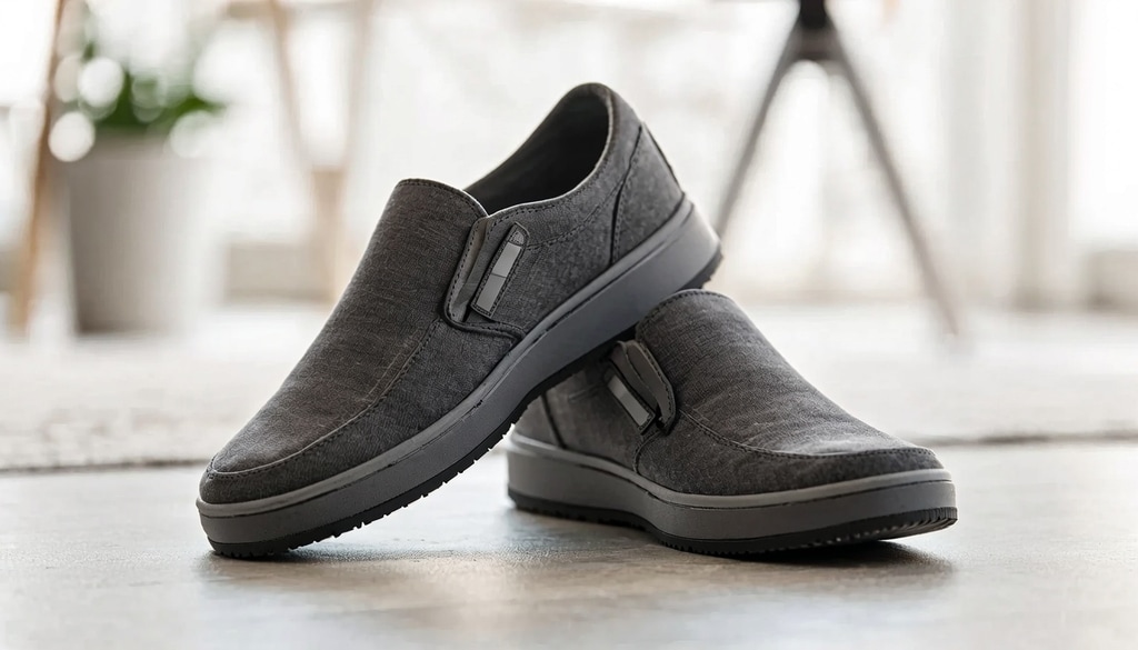 Skip the laces and maximize all-day comfort with five supportive, highly cushioned slip-on styles. Skip the laces and maximize all-day comfort with five supportive, highly cushioned slip-on styles.