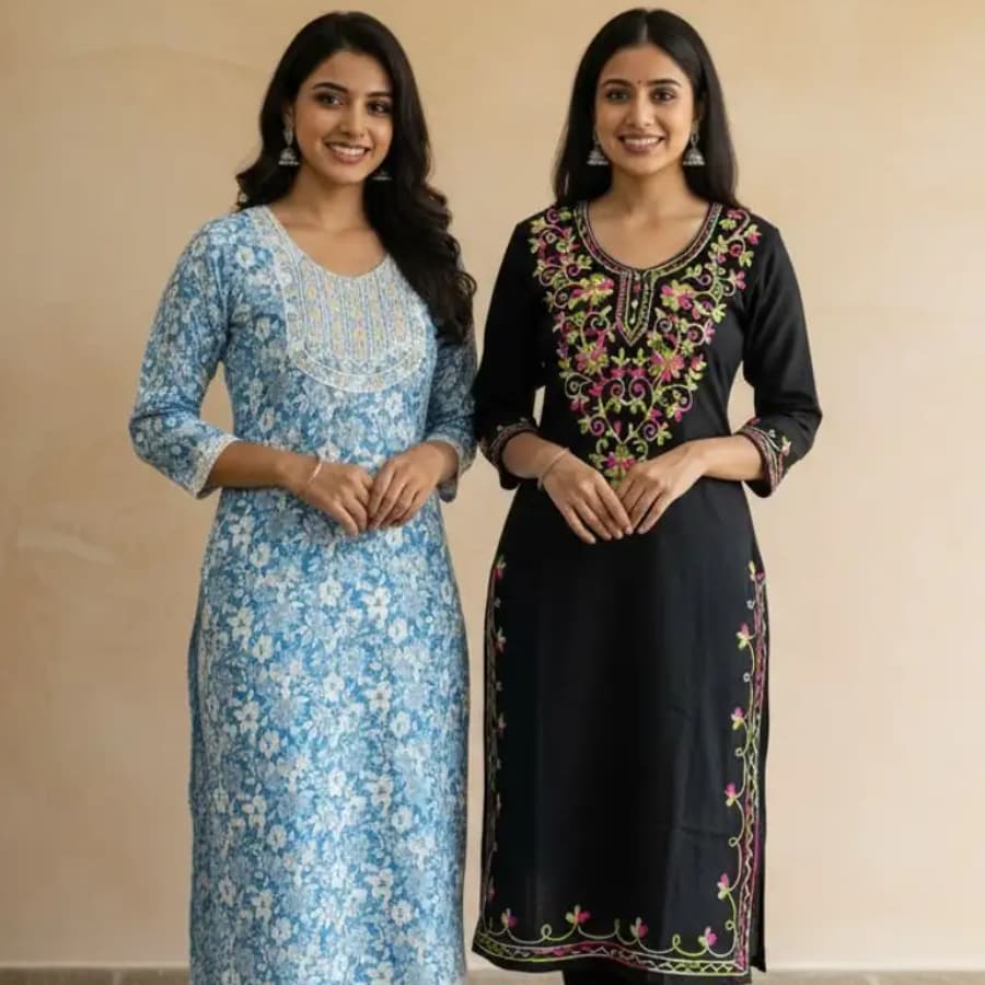 Click here to buy: Andheriyas Collection Women Floral Print Kurta