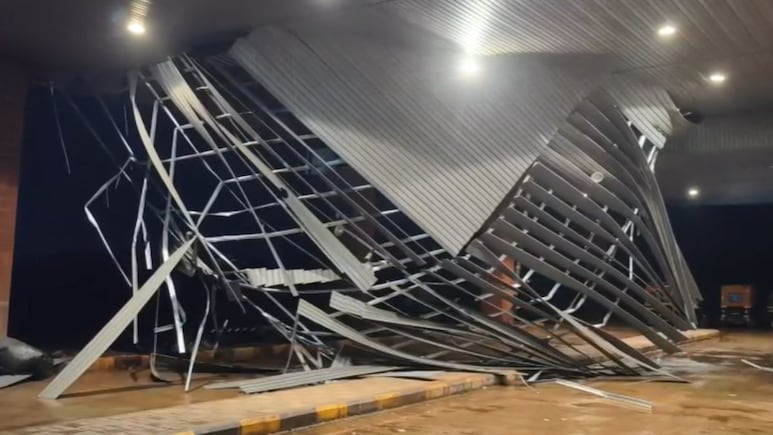 Video: Roof Collapses At Ratnagiri Railway Station In Maharashtra Amid Heavy Rain