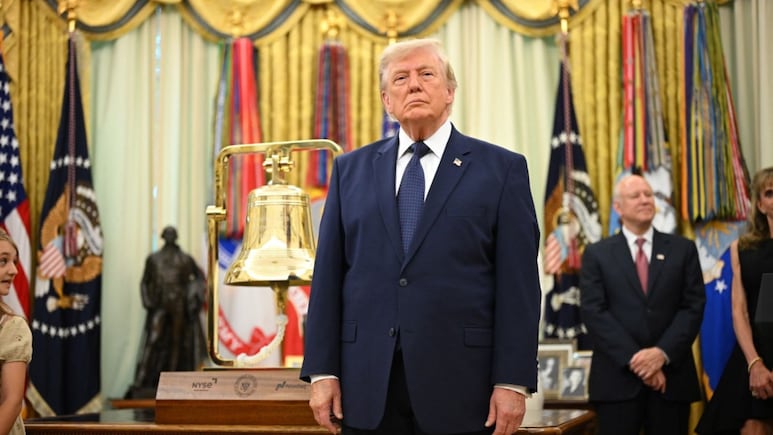 Trump Rings Wall Street Opening Bell As He Ties Presidency To Market Gains