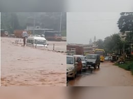 Heavy Waterlogging Disrupts Traffic At Assam-Meghalaya Border
