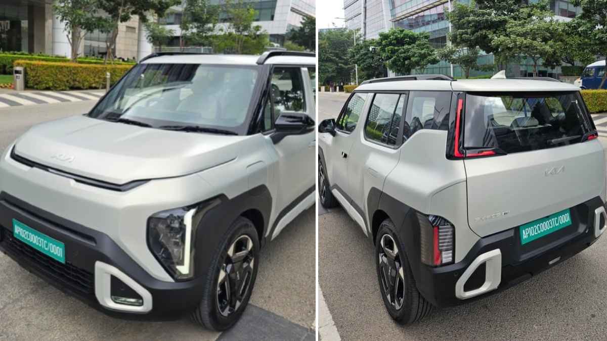 X पर यूजर @BunnyPunia द्वारा शेयर की गई Kia Syros EV की तस्वीरें