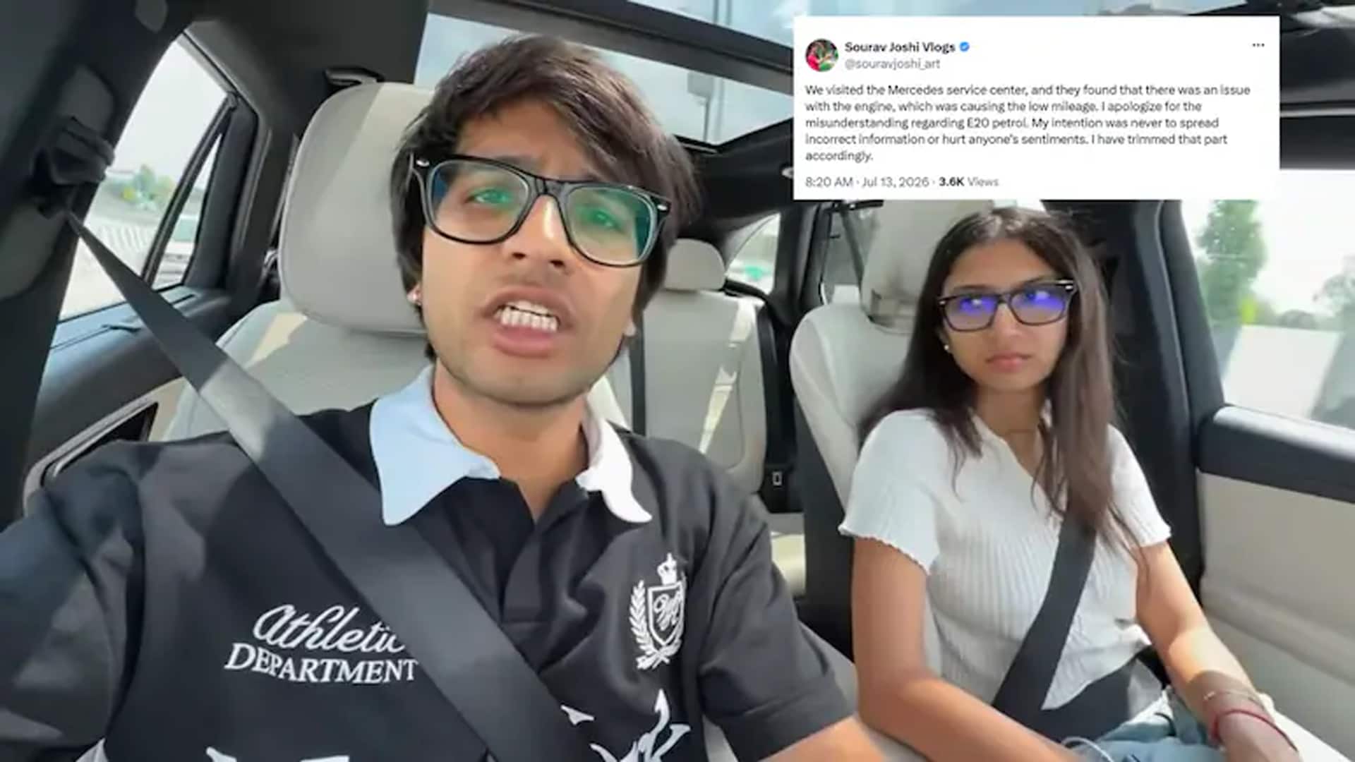 YouTuber Sourav Joshi Backtracks On E20 Fuel Economy Drop Claims, Explains Why