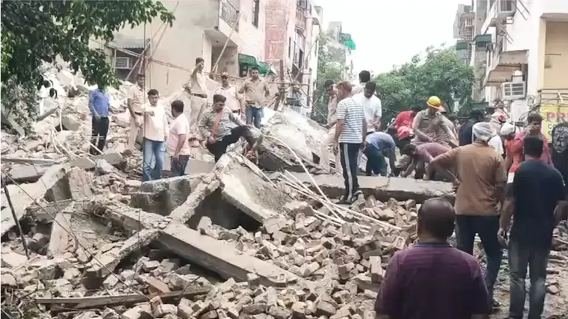 Several Feared Trapped As Under-Construction Building Collapses In Delhi