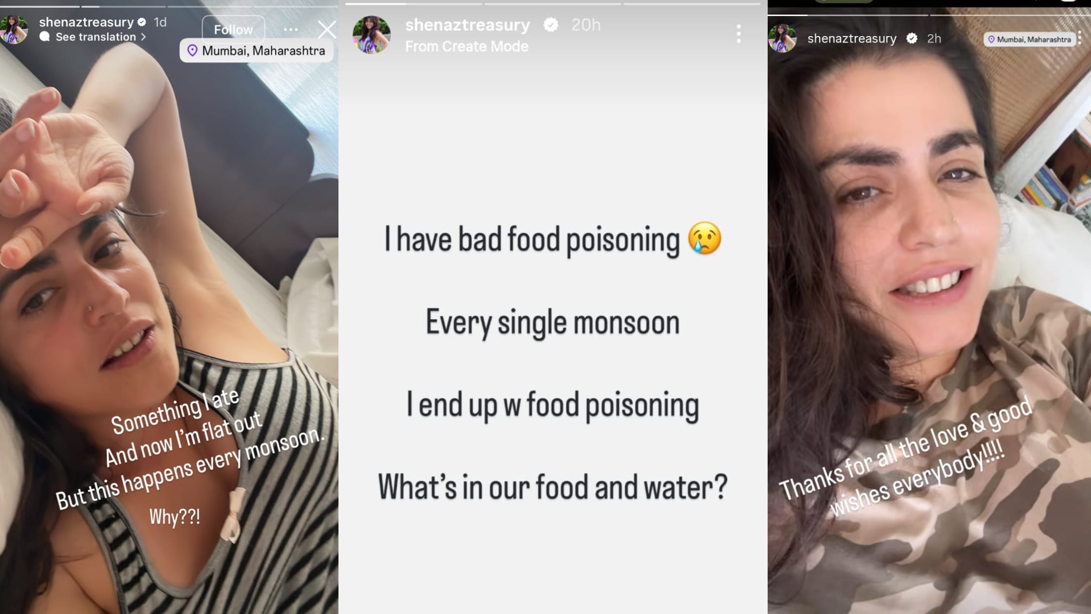 Shenaz Treasury Instagram Stories Shenaz Treasury Instagram Stories
