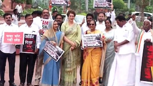 Opposition Protests In Parliament Complex, Demands Debate On Pellet Gun Use