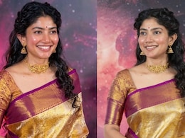 <i>Ramayana</i>'s Sai Pallavi Looks Divine In Kanjivaram Saree And Temple Jewellery At Delhi Event