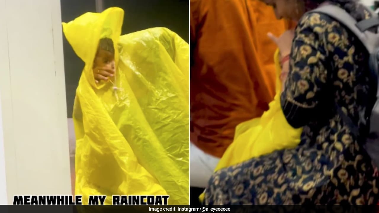 Watch: Man Gives His Raincoat To Family With Baby During Downpour, Wins Hearts Online