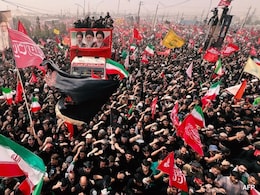 Chaos At Ali Khamenei's Iraq Funeral As US And Iran Exchange Strikes