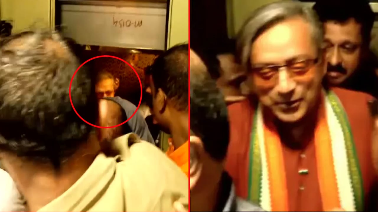 Video: Shashi Tharoor Stuck In Kerala Hotel Lift, Smiles After Being Rescued