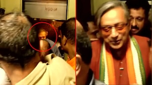 Video: Shashi Tharoor Stuck In Kerala Hotel Lift, Smiles After Being Rescued