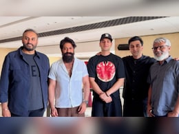 Ranbir Kapoor, Yash Pose With Sitar Maestro Rishab Sharma Ahead Of <i>Ramayana</i> Event In Delhi