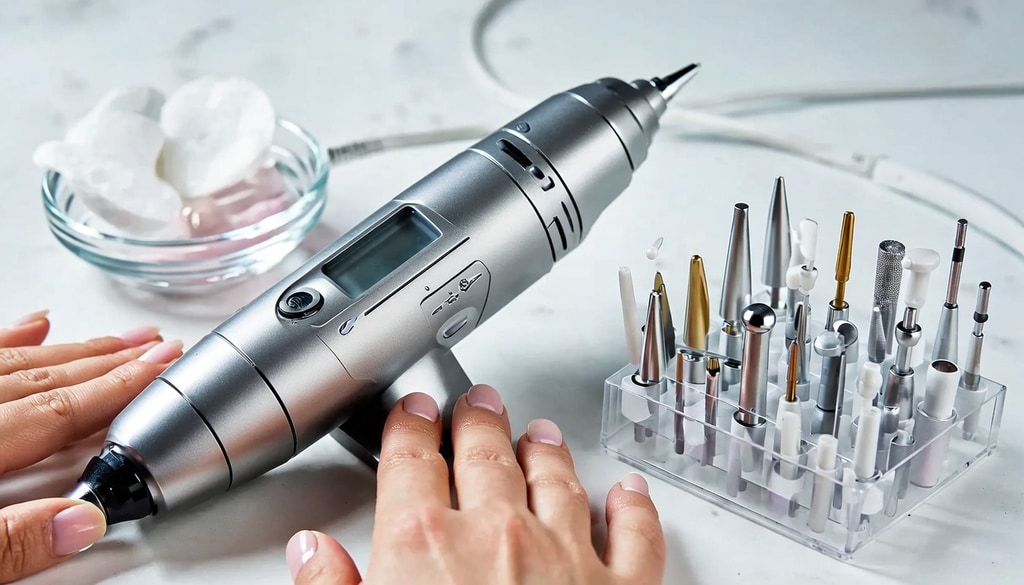 Skip the salon appointments using this versatile electric drill for complete gel nail maintenance. Skip the salon appointments using this versatile electric drill for complete gel nail maintenance.