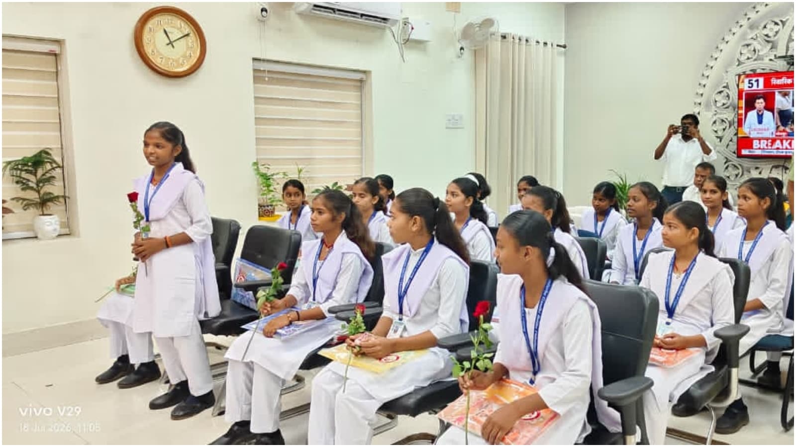 Nalanda DM Meets School Girls Nalanda DM Meets School Girls