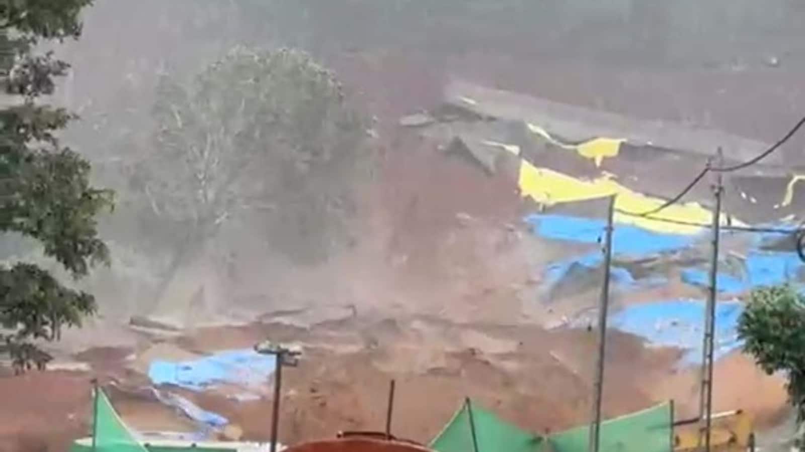 On Camera, Massive Landslide In Kerala's Wayanad After Heavy Rain
