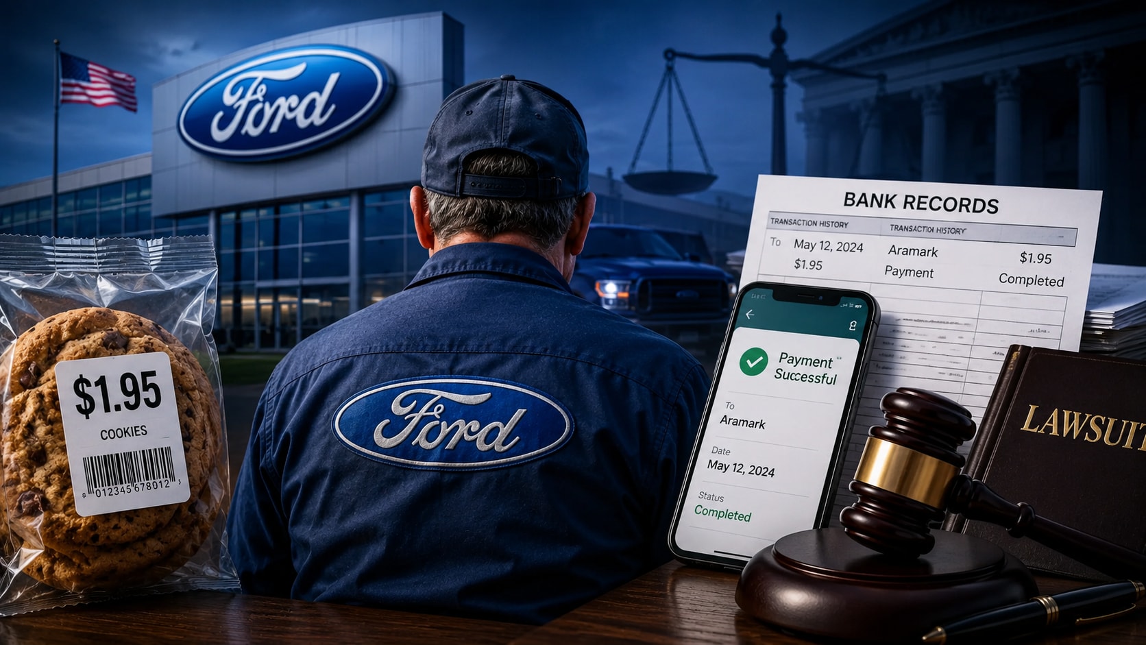 Ex-Ford Employee Rejects Rehire Offer After $1.95 Cookie Payment Dispute, Sues Ford