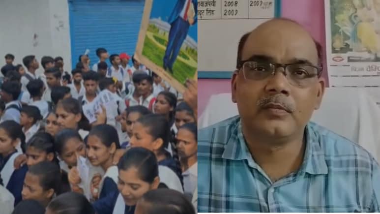 अब यूपी में स्कूली छात्रों का प्रदर्शन, पंखे, सफाई और प्ले ग्राउंड की मांग