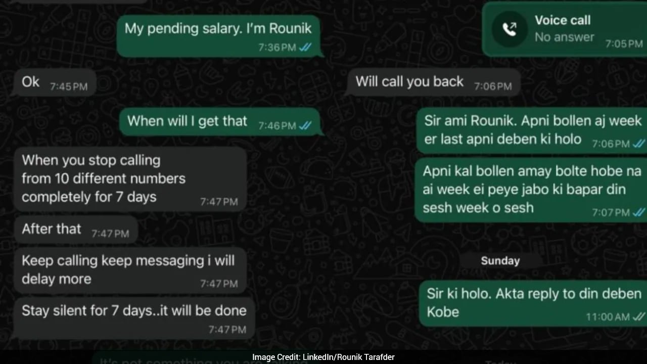 Ex-Employee Calls Out Boss For Withholding Rs 10,000 Pending Salary After 1 Year: 'Found Myself Blocked'