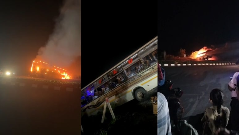 MP में ग्रामीणों ने BJP विधायक की बस फूंकी, उज्जैन-इंदौर हाईवे पर दो गायों की मौत पर बवाल