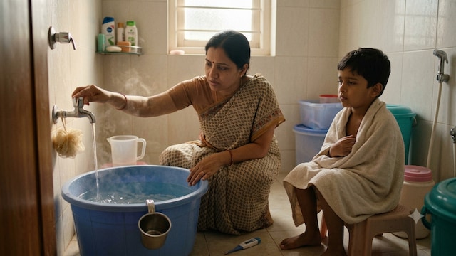 Very cold water can trigger shivering, which causes muscles to generate heat