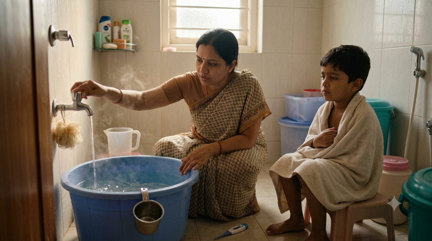 Very cold water can trigger shivering, which causes muscles to generate heat