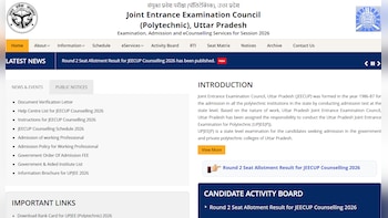 JEECUP 2026 Round 2 Seat Allotment OUT; Check Direct Link And How To Download