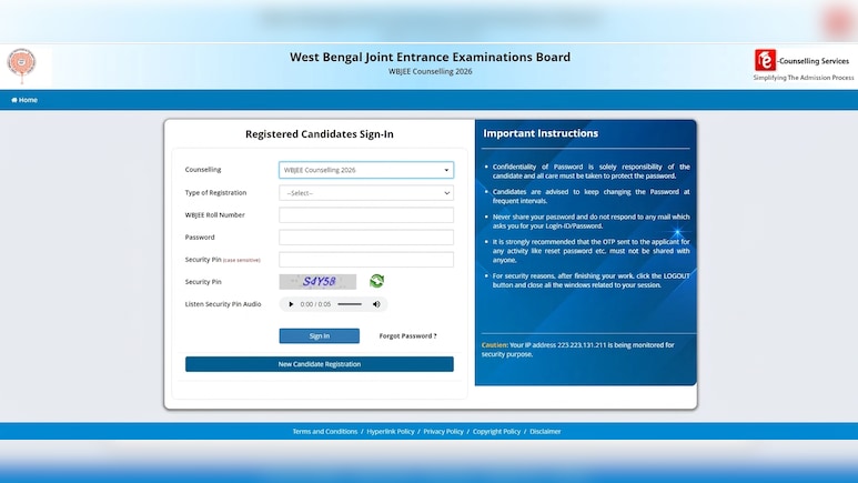 WBJEE 2026 Round 2 Counselling Registration Begins Today; Check Direct Link, Key Dates And More