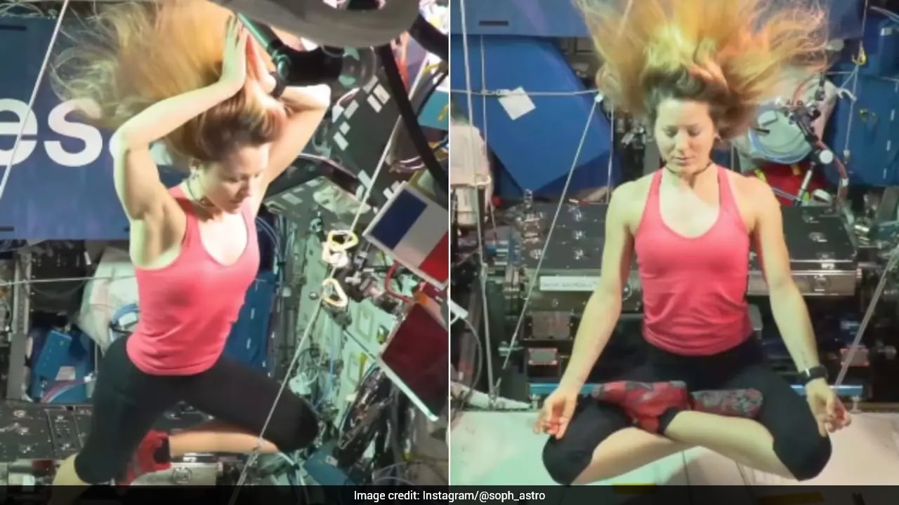 Watch: Astronaut Performs Yin Yoga In Space, Internet Calls It "Magically Elegant"