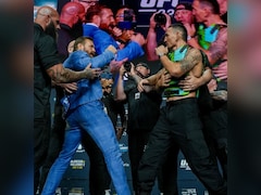 Conor McGregor Rips Max Holloways Glasses Off In Fiery UFC 329 Face-Off