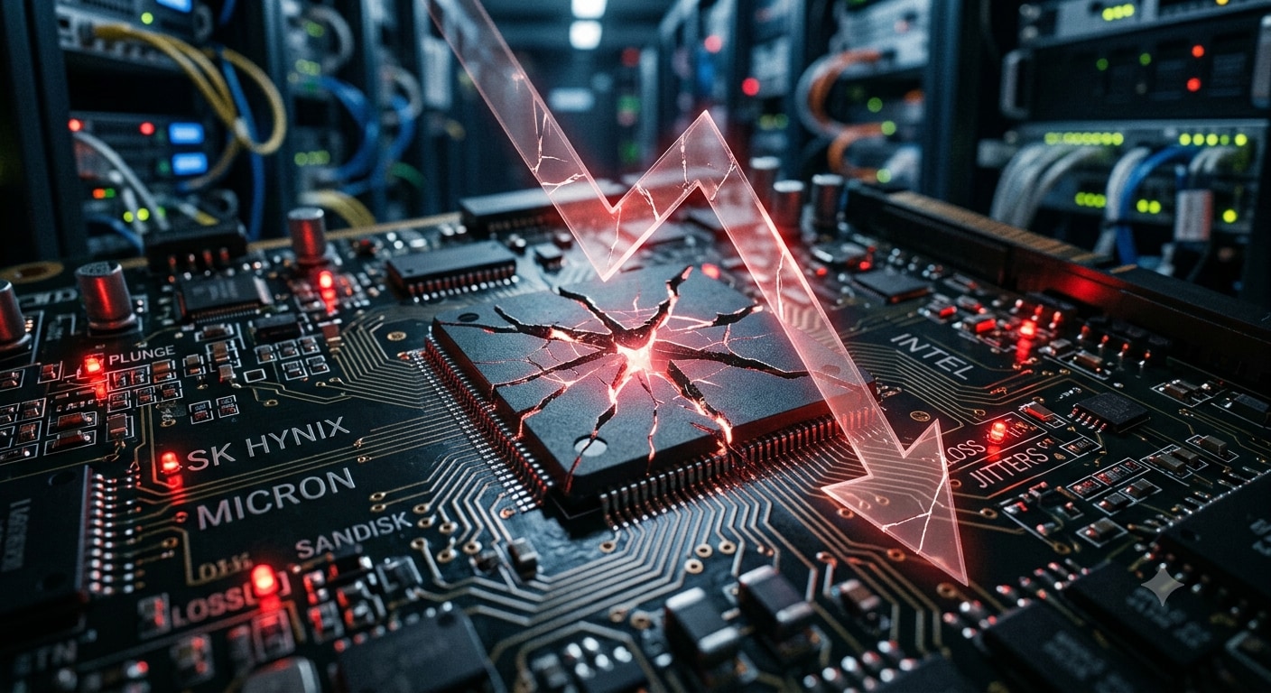 SanDisk, Intel and SK Hynix shares fall sharply in chip-sector selloff