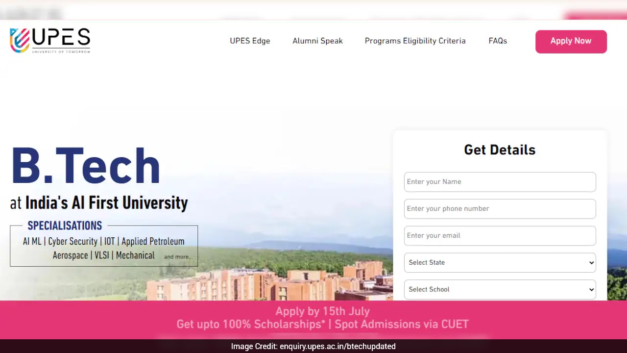 UPESEAT 2026 Registration Begins For B.Tech Admissions, Check Eligibility And Steps To Apply