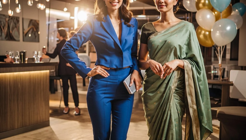 Compare dress codes and practicality to choose the perfect daytime look for your office party.