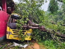 5-Year-Old Girl Killed After Tree Collapses On School Bus In Karnataka