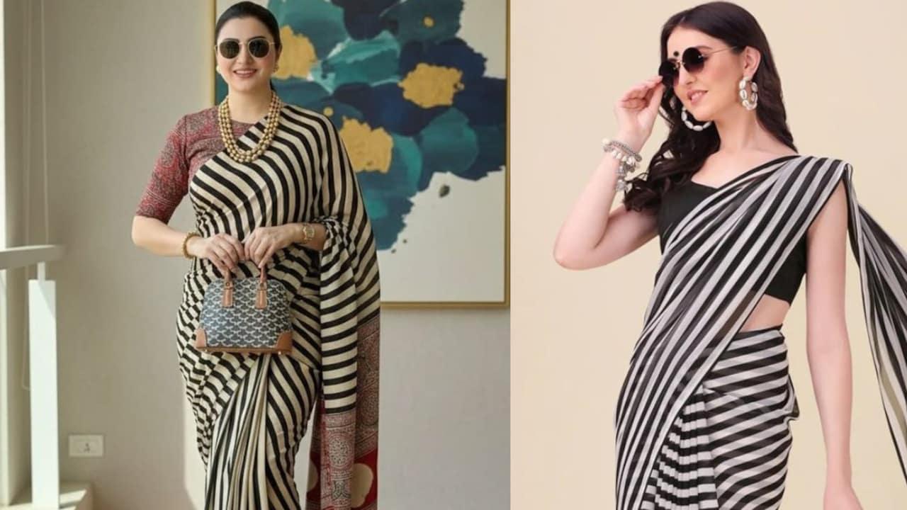 Striped sarees that blend timeless elegance with everyday affordability