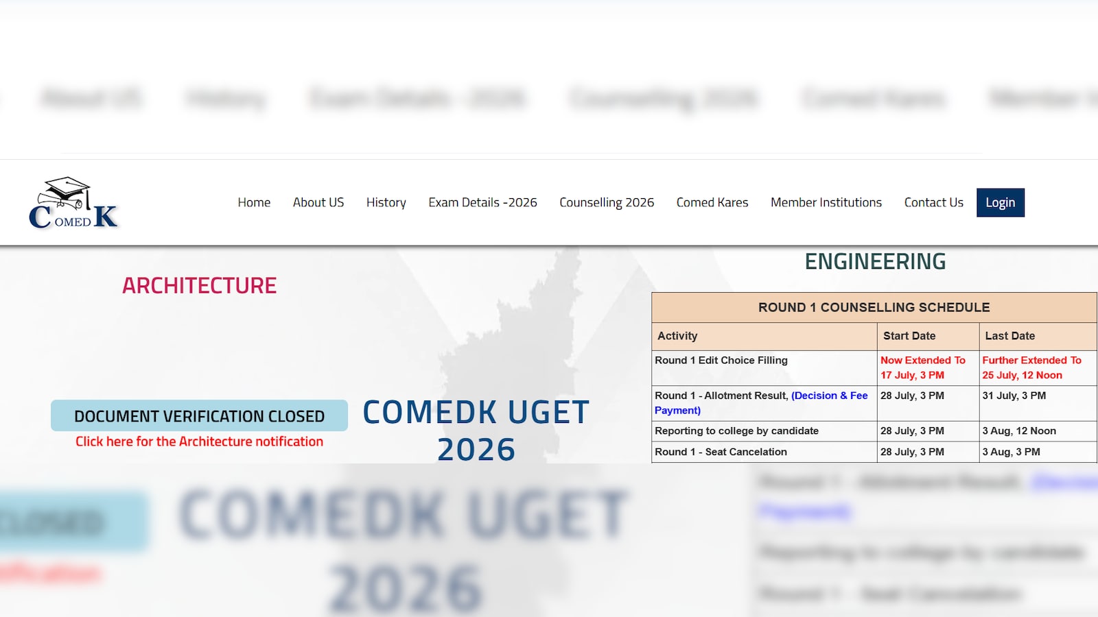 COMEDK UGET 2026 Seat Allotment Result To Be OUT At 3 PM; Check Direct Link And Schedule Ahead