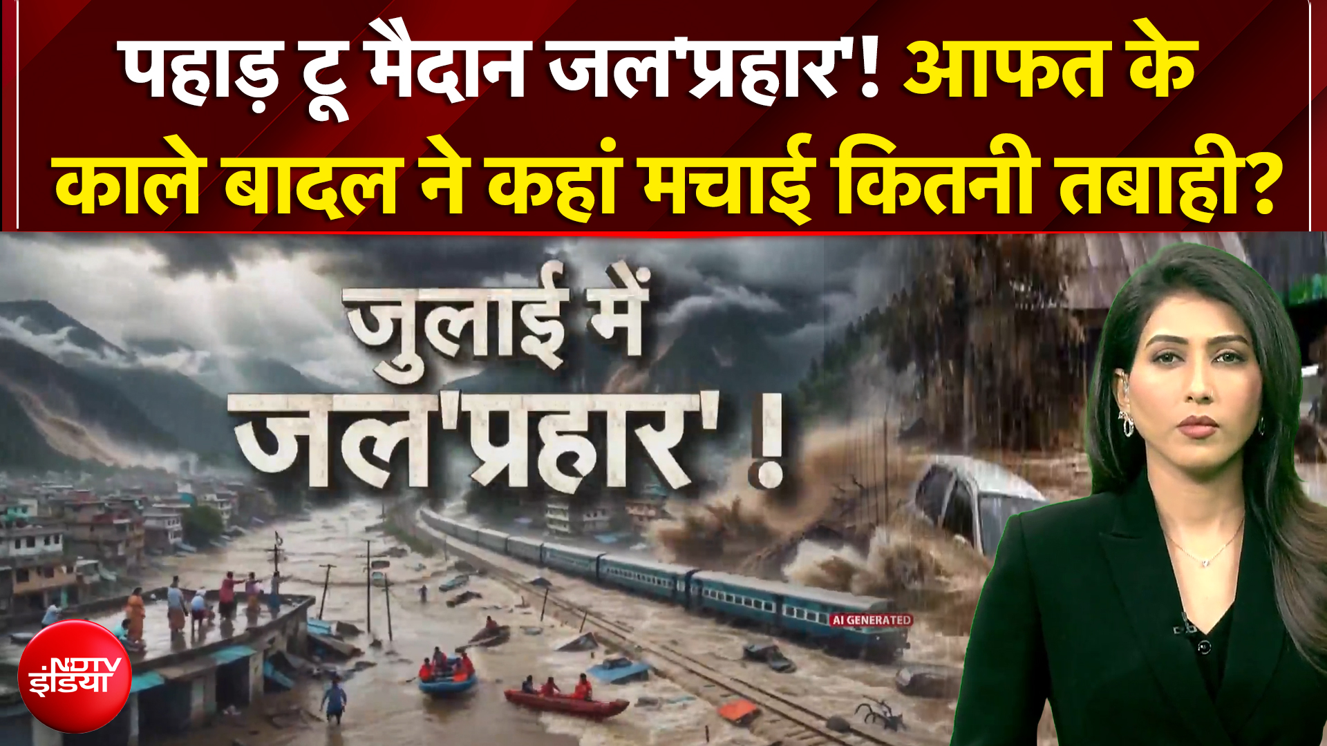दरक रहे पहाड़, उफान पर नदियां... देखें, मॉनसून ने देश में कहां-कहां मचाई तबाही!