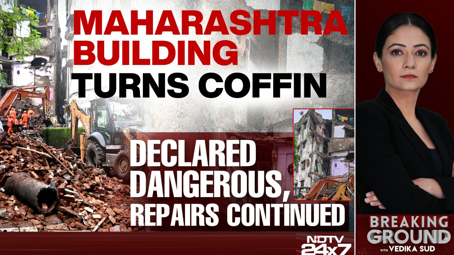 9 Killed, Many Trapped As Building Collapses During Repair Near Mumbai