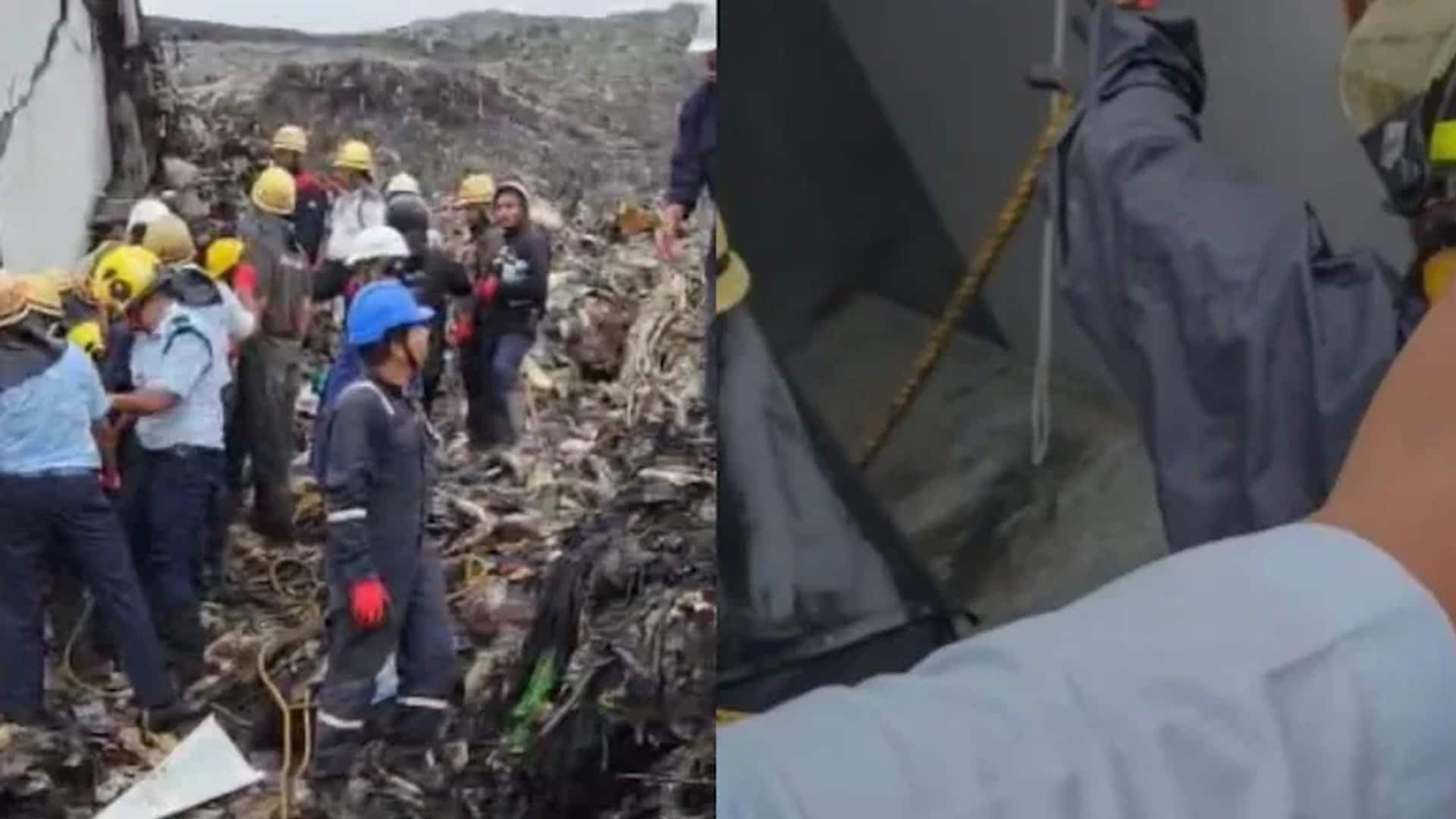 15 Trapped As Collapsing Garbage Mound Takes Building Down With It Near Pune
